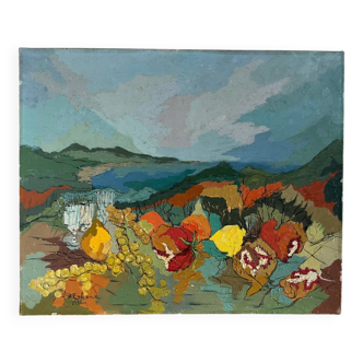 "The Cabin" oil on canvas, 1957