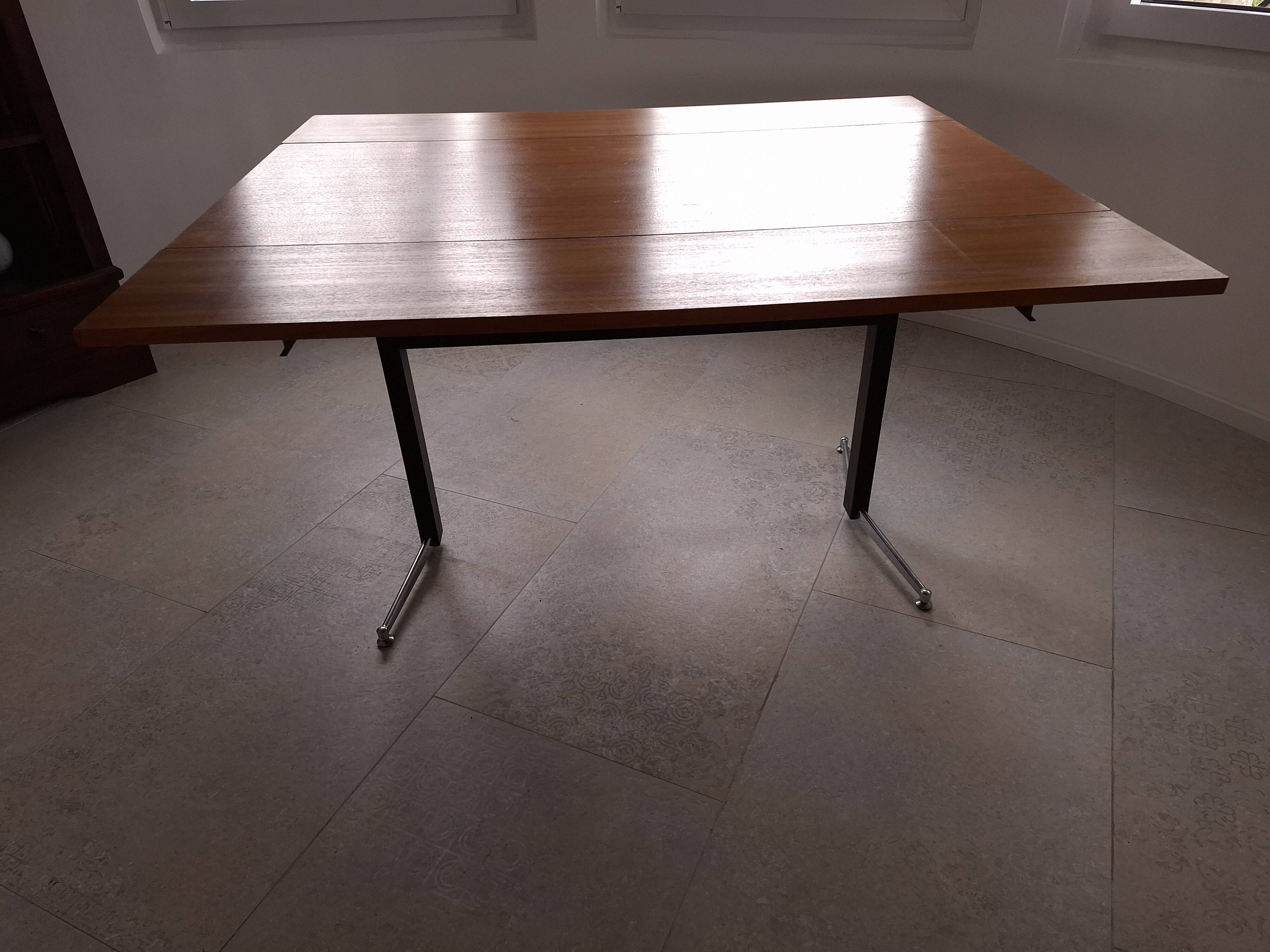 Table modulable extensible, années 50-60