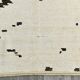 7x10 Neutral White Modern Super Soft Moroccan Rug, 216x294Cm