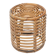 Cylindrical pouf in curved rattan by Castano, 1960s