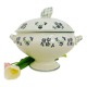 Soupière en porcelaine/faïence d’onnaing décor barbeau