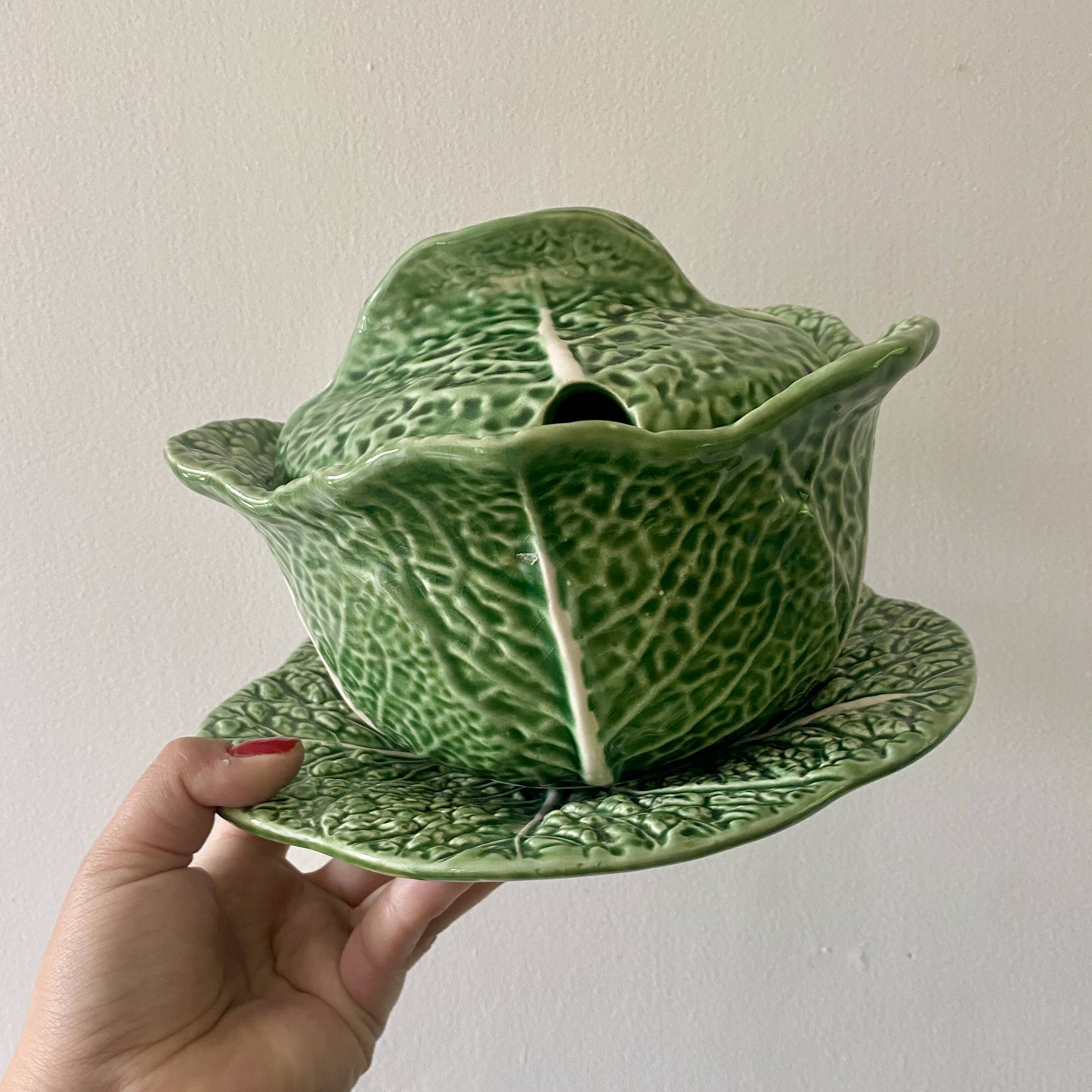 Vintage ceramic cabbage tureen