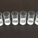 6 verres tube à shot classiques