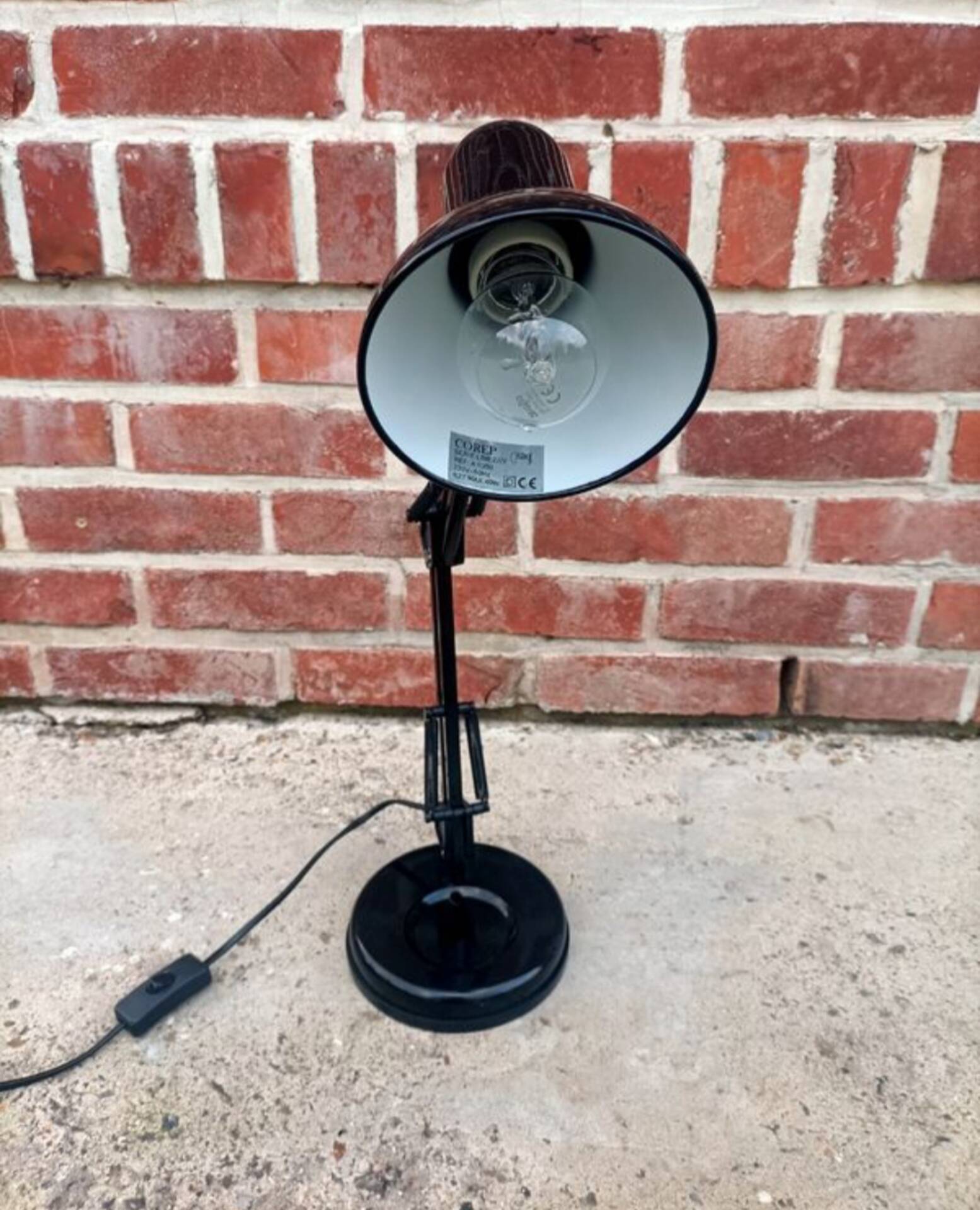 Retro lamp in industrial style