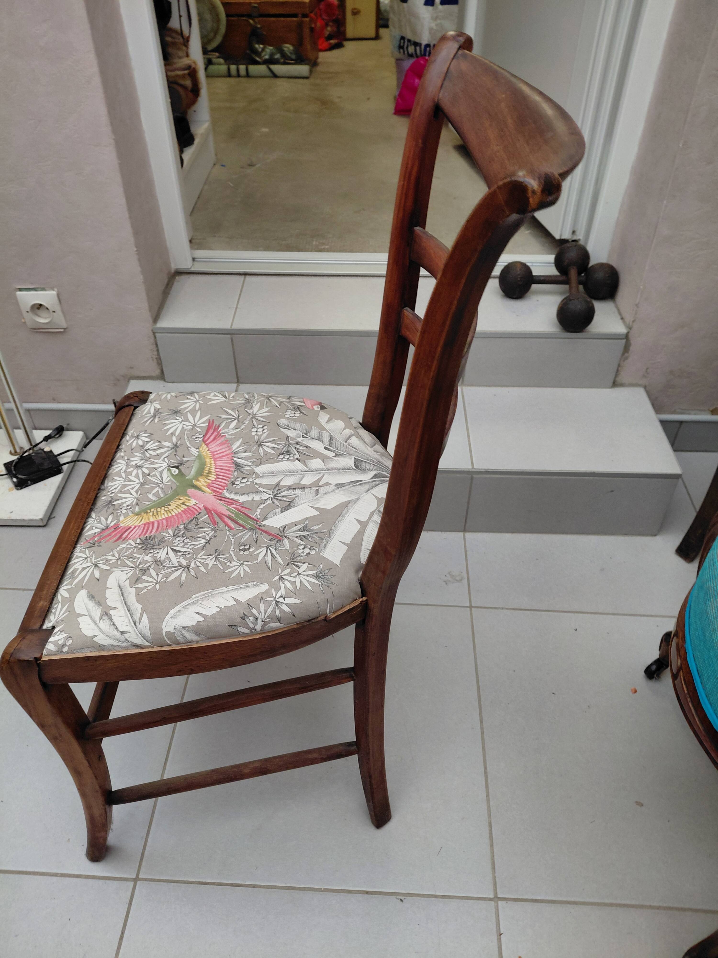Bird fabric chair