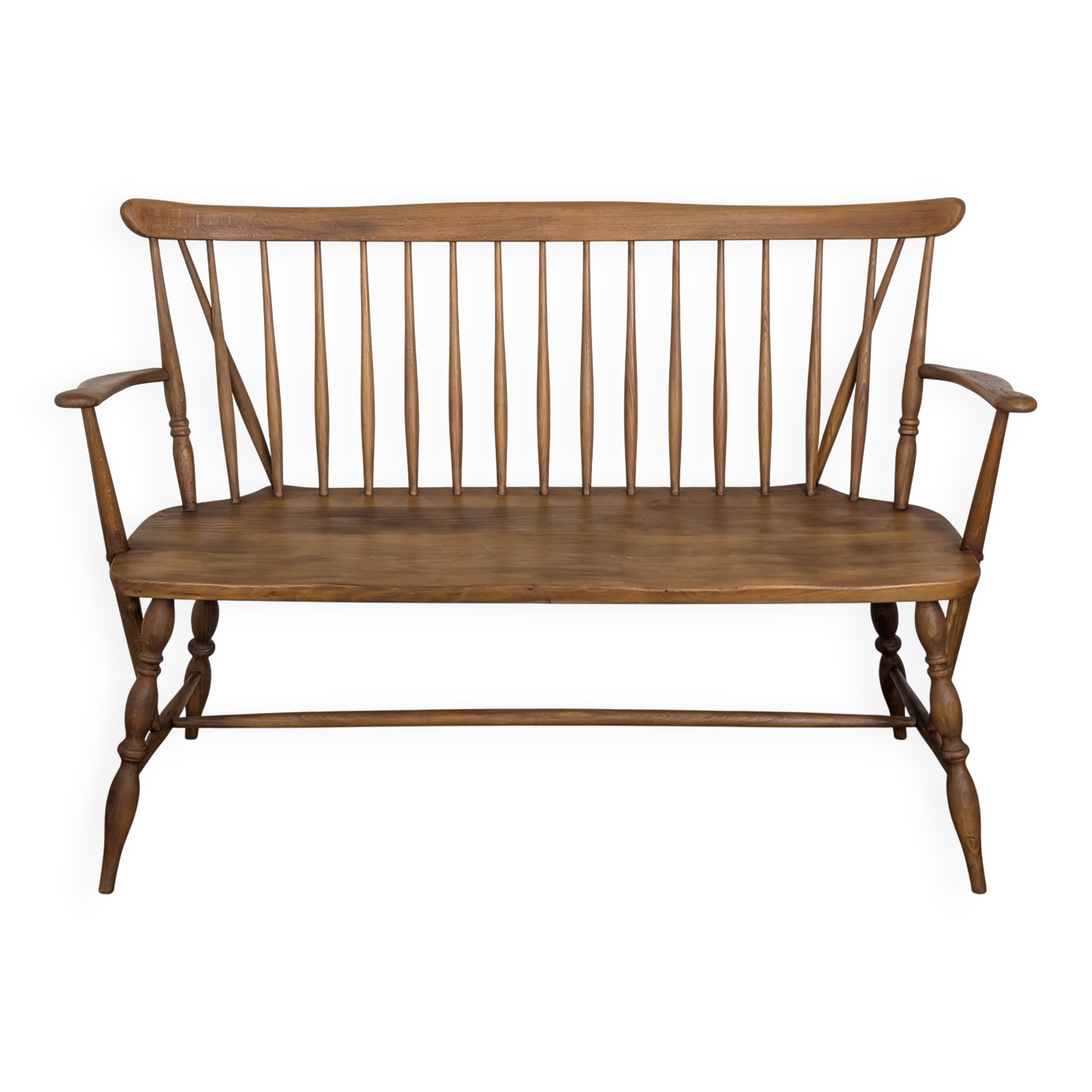 Bench, vintage bench in solid wood