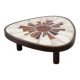 1970s French ceramic coffee table by Barrois for Vallauris