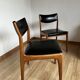 Scandinavian wooden and leatherette chair
