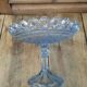 Cake display fruit basket Lace old blue glass dp 0422045
