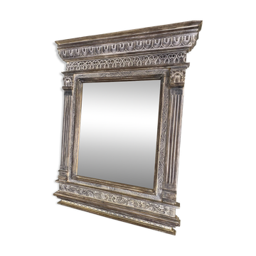 Hand Carved Teak Mirror