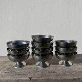 10 stainless steel cups 1970