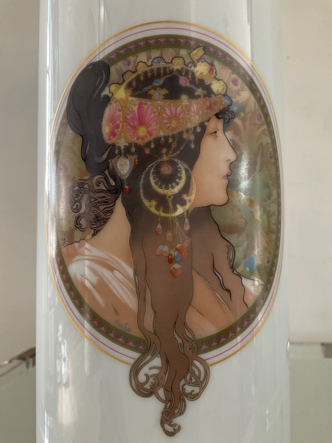 Vintage vase Alfons Mucha Germany