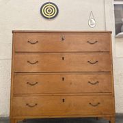 Commode suédoise vintage en bouleau années 50