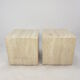 Italian Travertine Side Table, 1980's