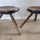 2 Tabourets Tripodes de Berger, de Vacher, Début du XXème siècle