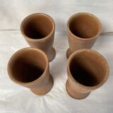 Set of 4 sandstone mug cups