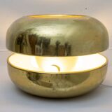Luciano Frigerio Italian Table Lamp Vibrated Brass "Ballata Alta", 1974