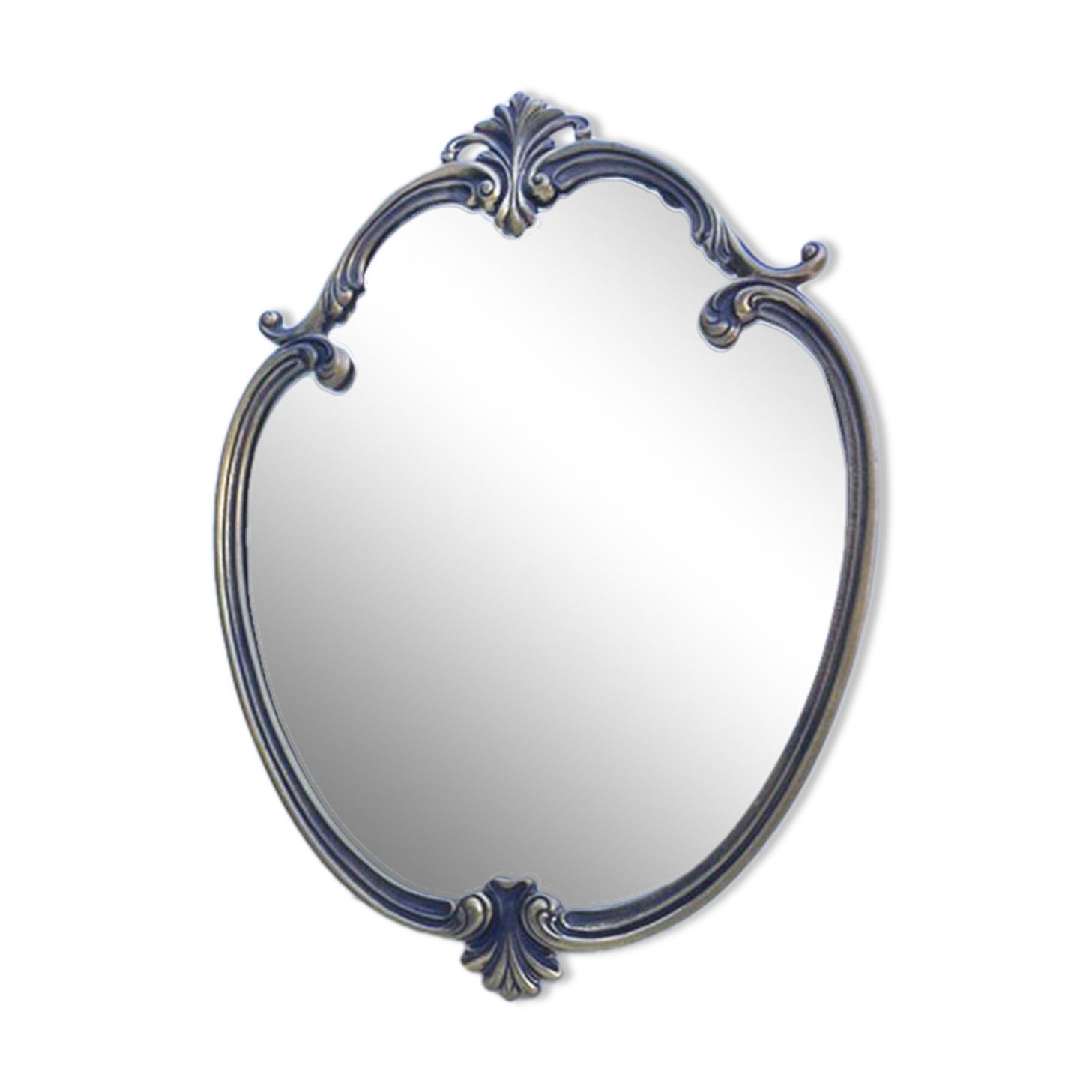 Mirror brass 28x40 cm