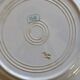 6 plates vintage ivory faience with gold trim