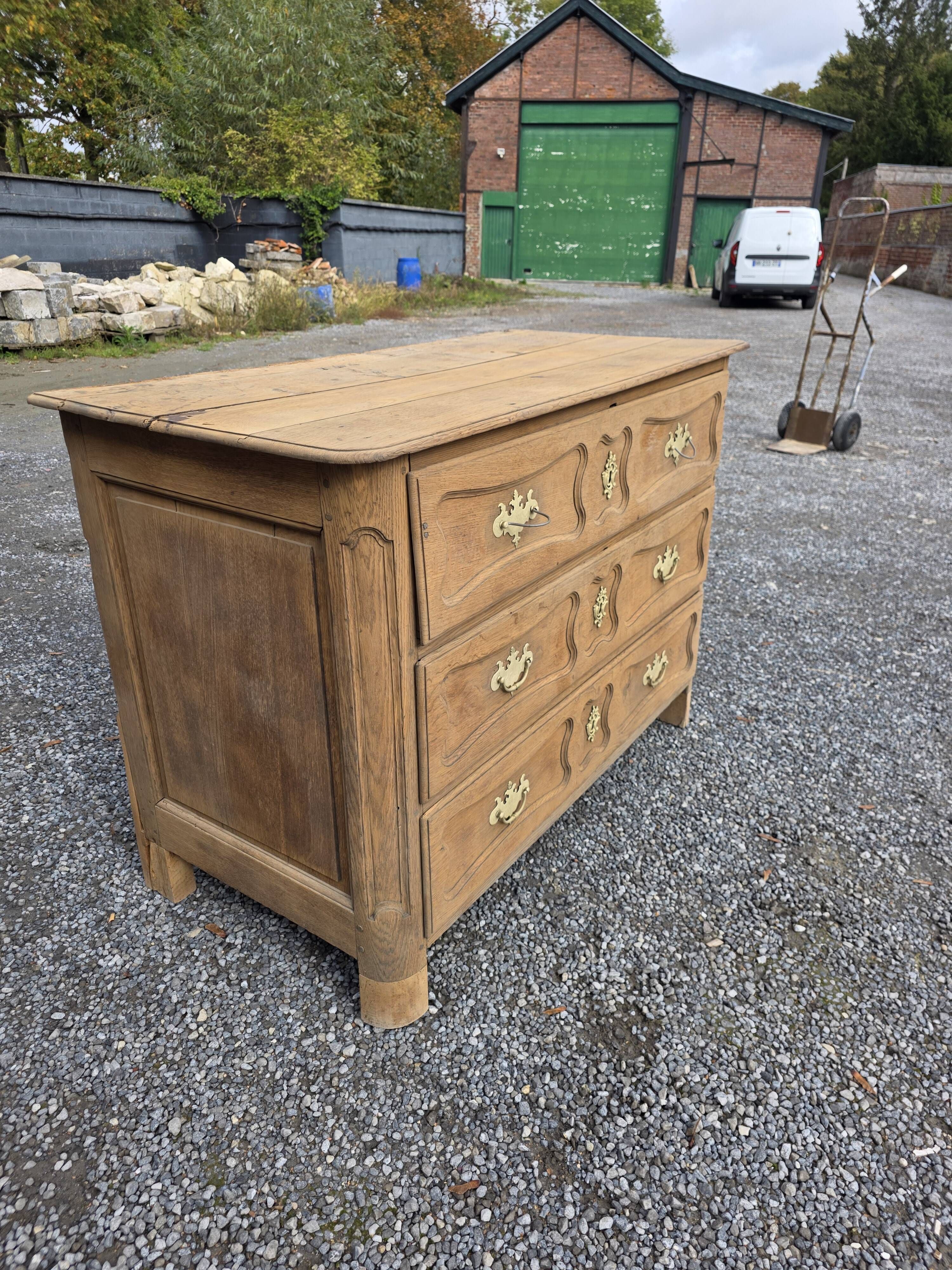 18th-century Louis XV oak commode