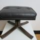 Ottoman Unico en cuir couleur chocolat