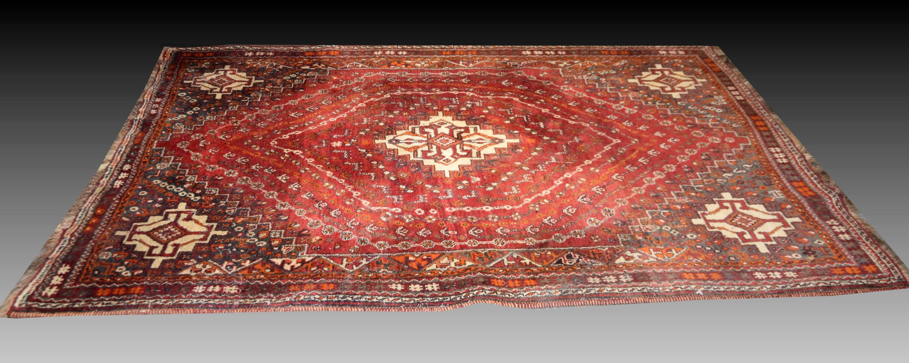 Oriental carpet Iran Shiraz, Gashghaï: 170 x 250 cm