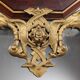Eclectic antique mahogany mirror, Italy, 19th century