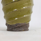 Twisted ceramic lamp, 1950s