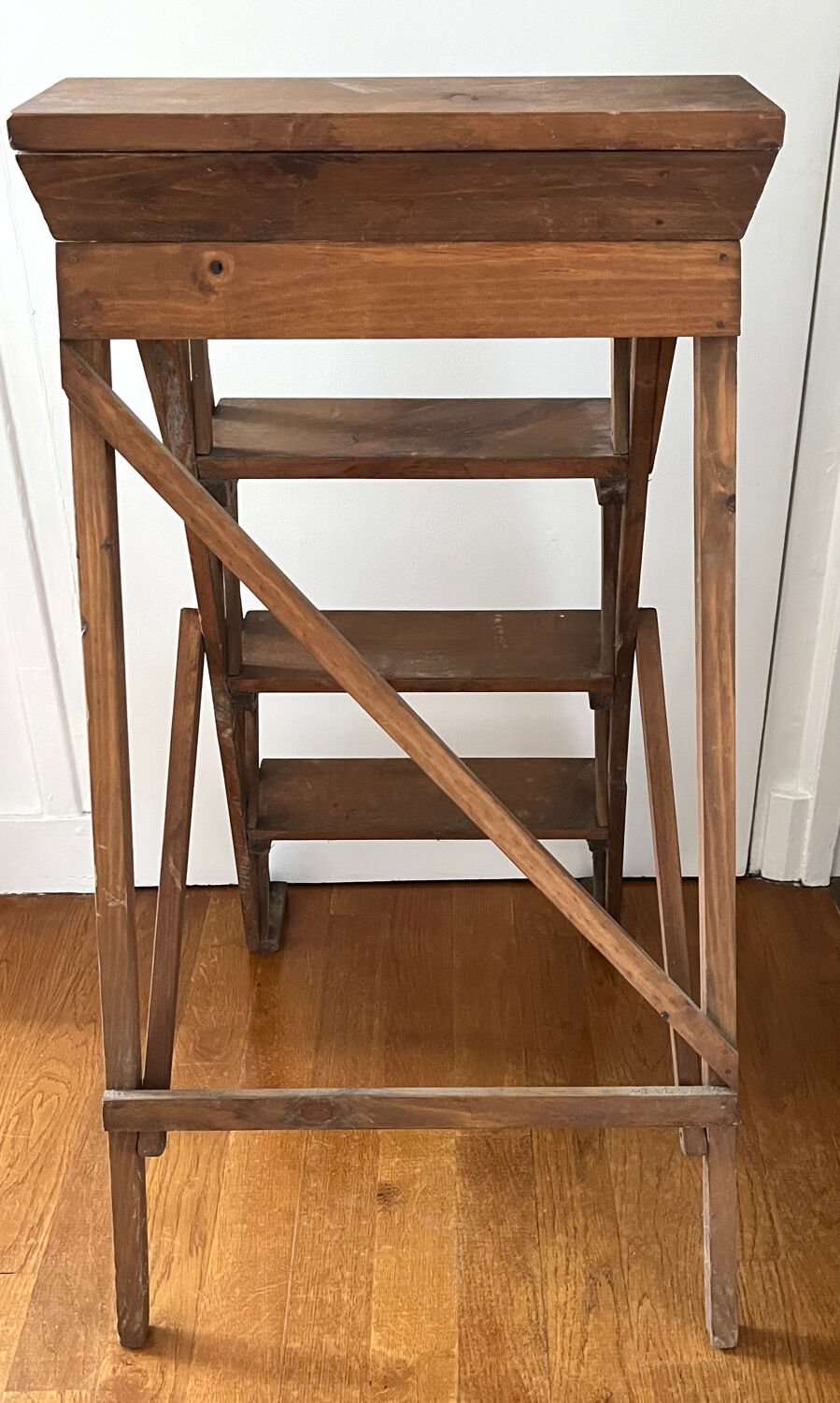 Wooden stepladder