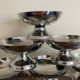 6 stainless steel ice cream bowls