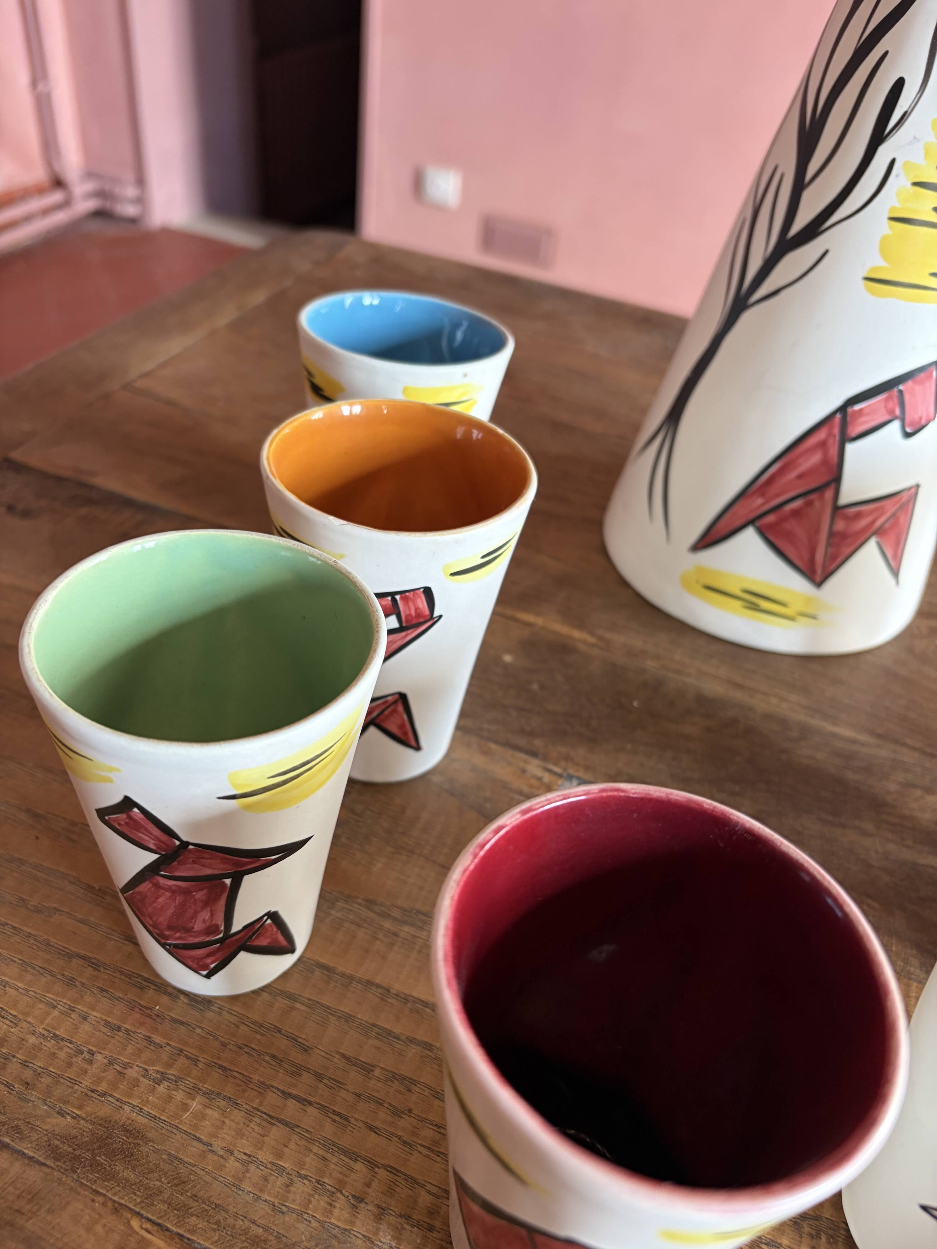 Orangeade service Vallauris (1950s/60s)