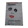 Affiche Flowers spectacle de Lindsay Kemp 1980 Bruxelles