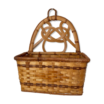 Braided rattan pan