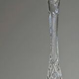 Large Bohemian Crystal Vase - Tom Model - Czechoslovakia