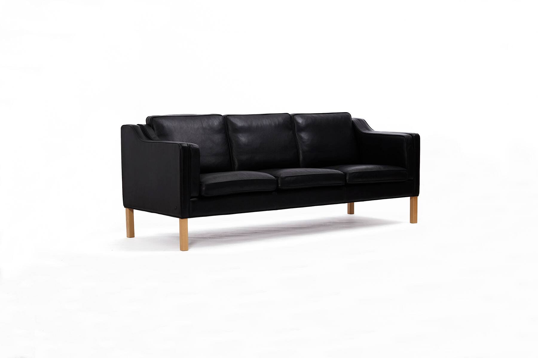 Leather Sofa produced by Hurup Møbelfabrik, Denmark 1970s.
