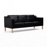 Leather Sofa produced by Hurup Møbelfabrik, Denmark 1970s.