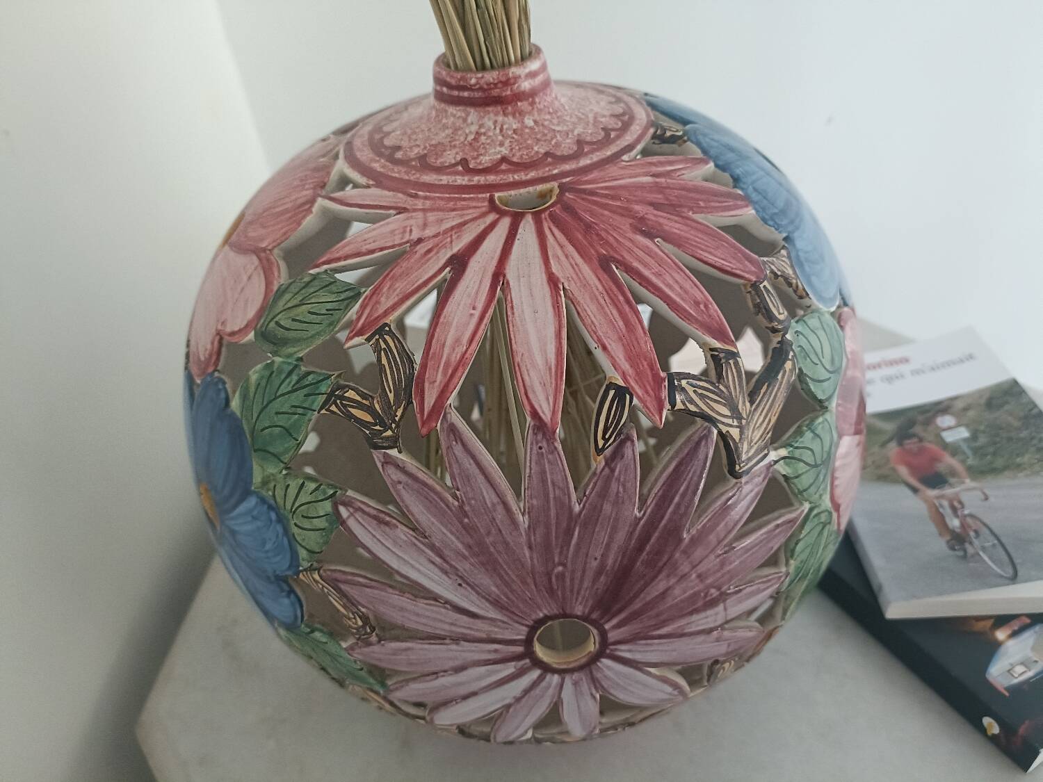 Openwork ball vase, Paul Lecomte