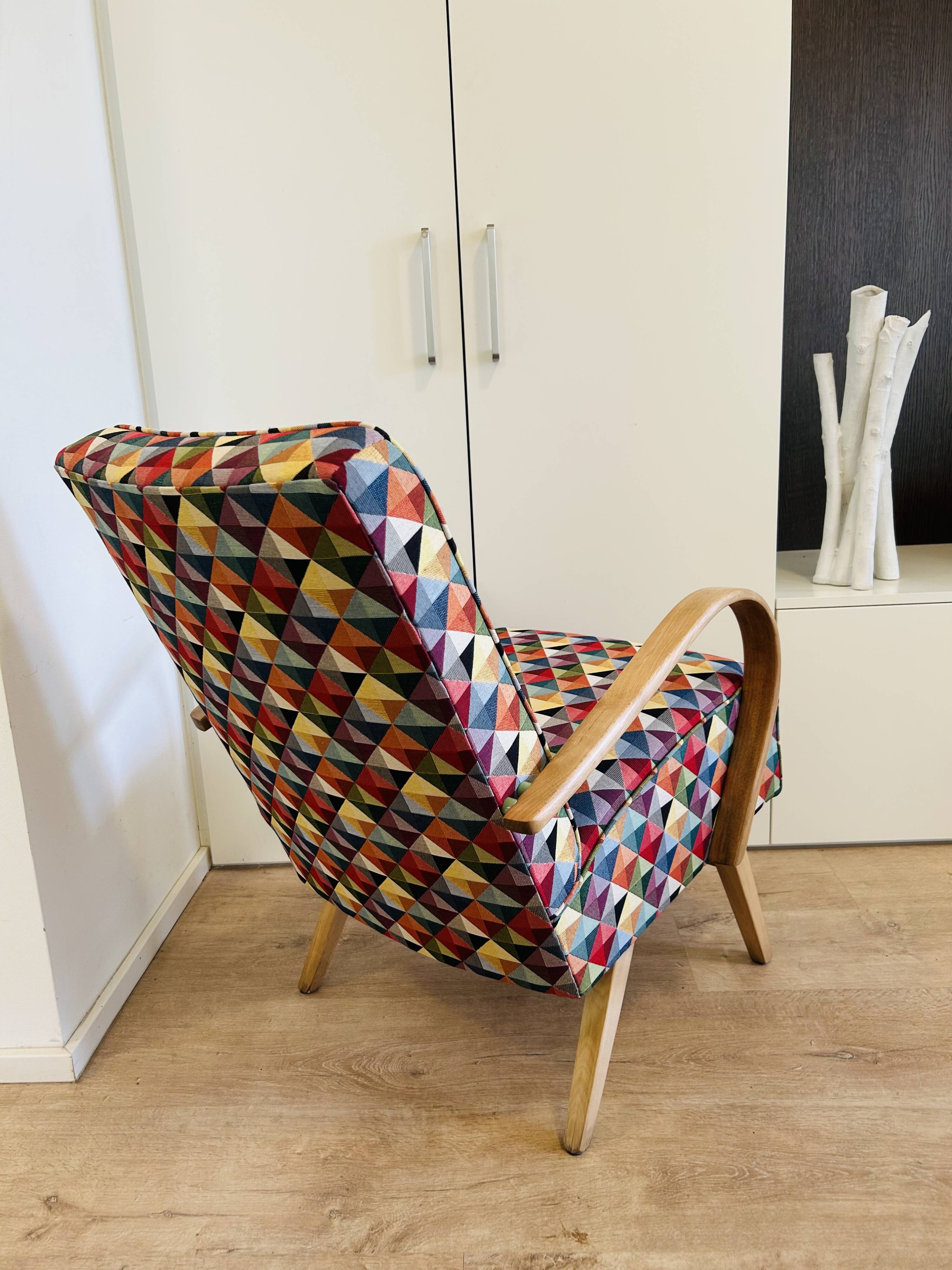 Lounge Arm Chai by Jaroslav Šmidek for Ton, Czechoslovakia 1960’s
