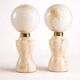 Pair of glass table lamps, 1970s–80s