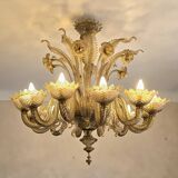 Large Murano glass chandelier – 12 lights – early 20th century