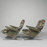 Set of 2 armchairs, model Copenhague, Francois Letourneur, 1960s