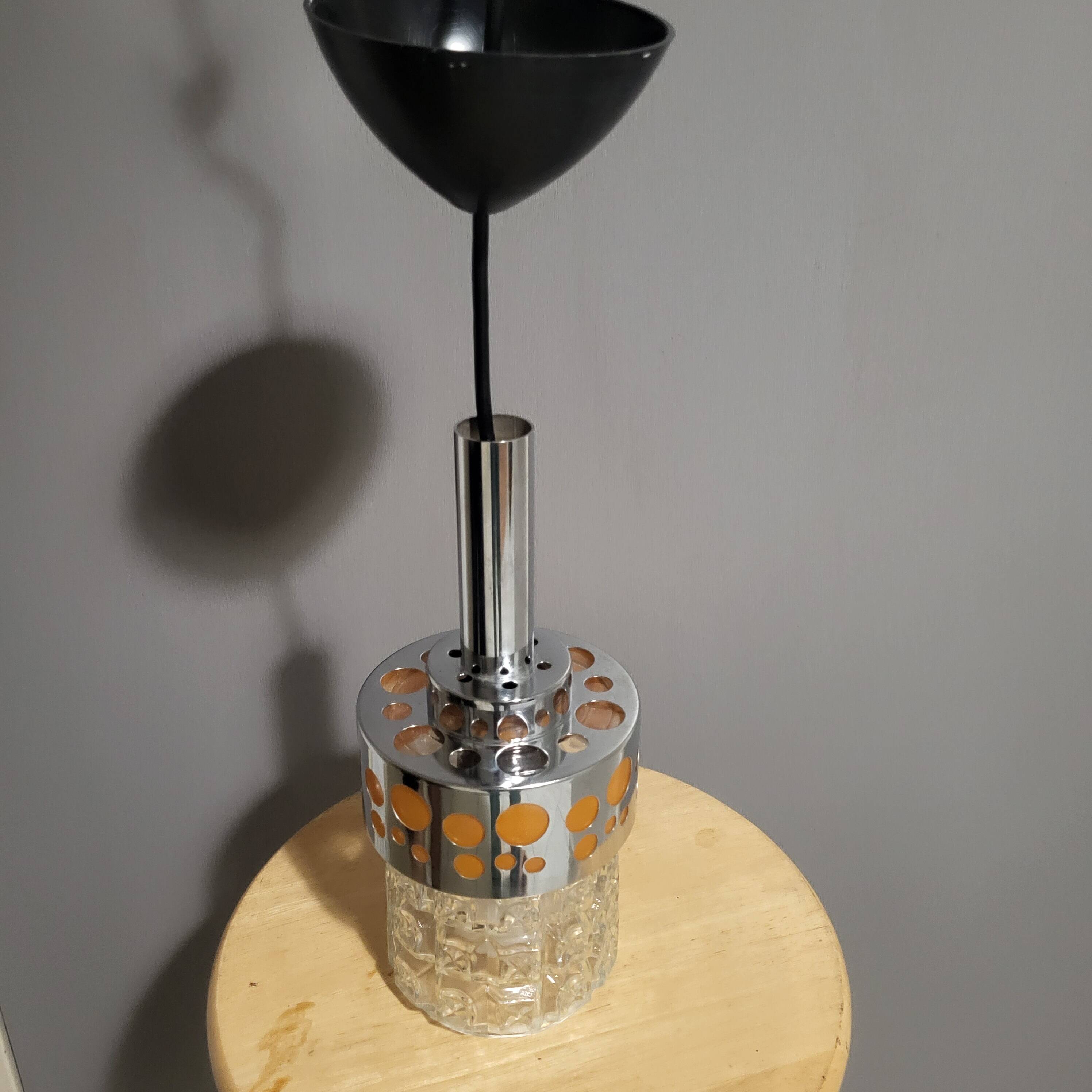 Raak suspension, space age chrome orange