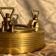 Vintage Porthole Ashtray in Brass
