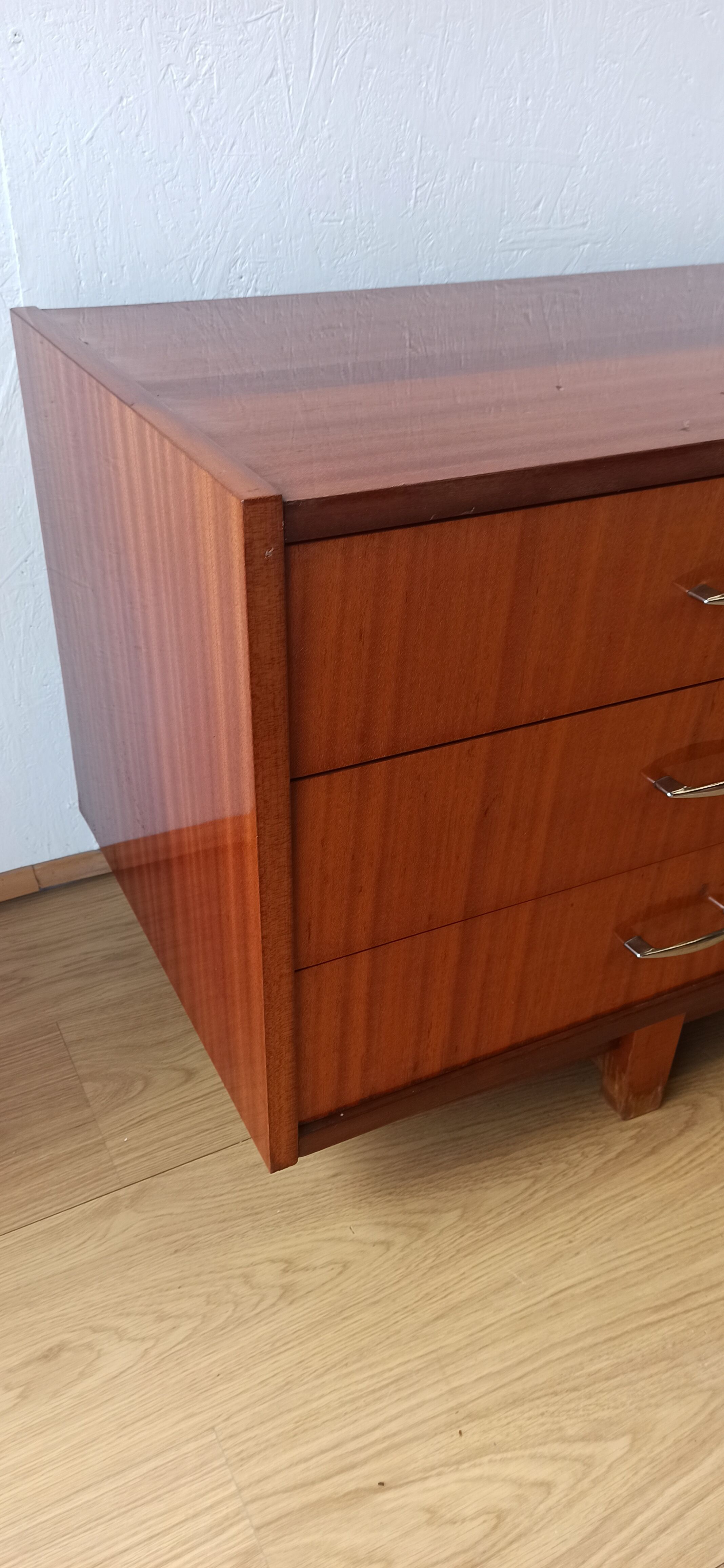 Vintage lowboard with drawers and shelves, 1970