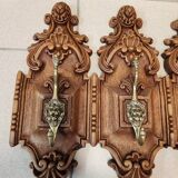 Coat rack, wooden hook