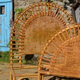 Rattan bed for one place