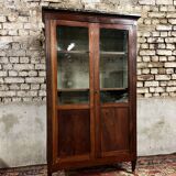 Louis XVI Style Mahogany Showcase XIX Eme Century