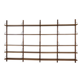 Système de rayonnage en teck par Poul Cadovius, modèle Royal, ensemble de 25, années 1960.