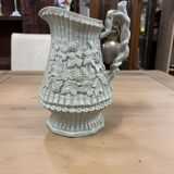 Antique embossed wine pitcher