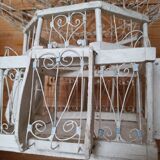White retro bird cage